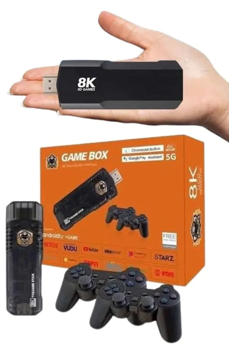 Game Box Android Tv 36500 Oyunlu Atari 5g 8k HDR Ultra HD 64 GB görsel 5
