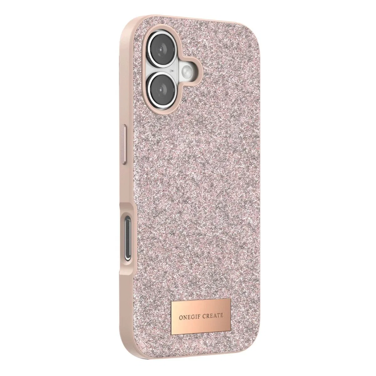 Onegif Apple İphone 17 Bright Simli Kapak - Pembe görsel 3