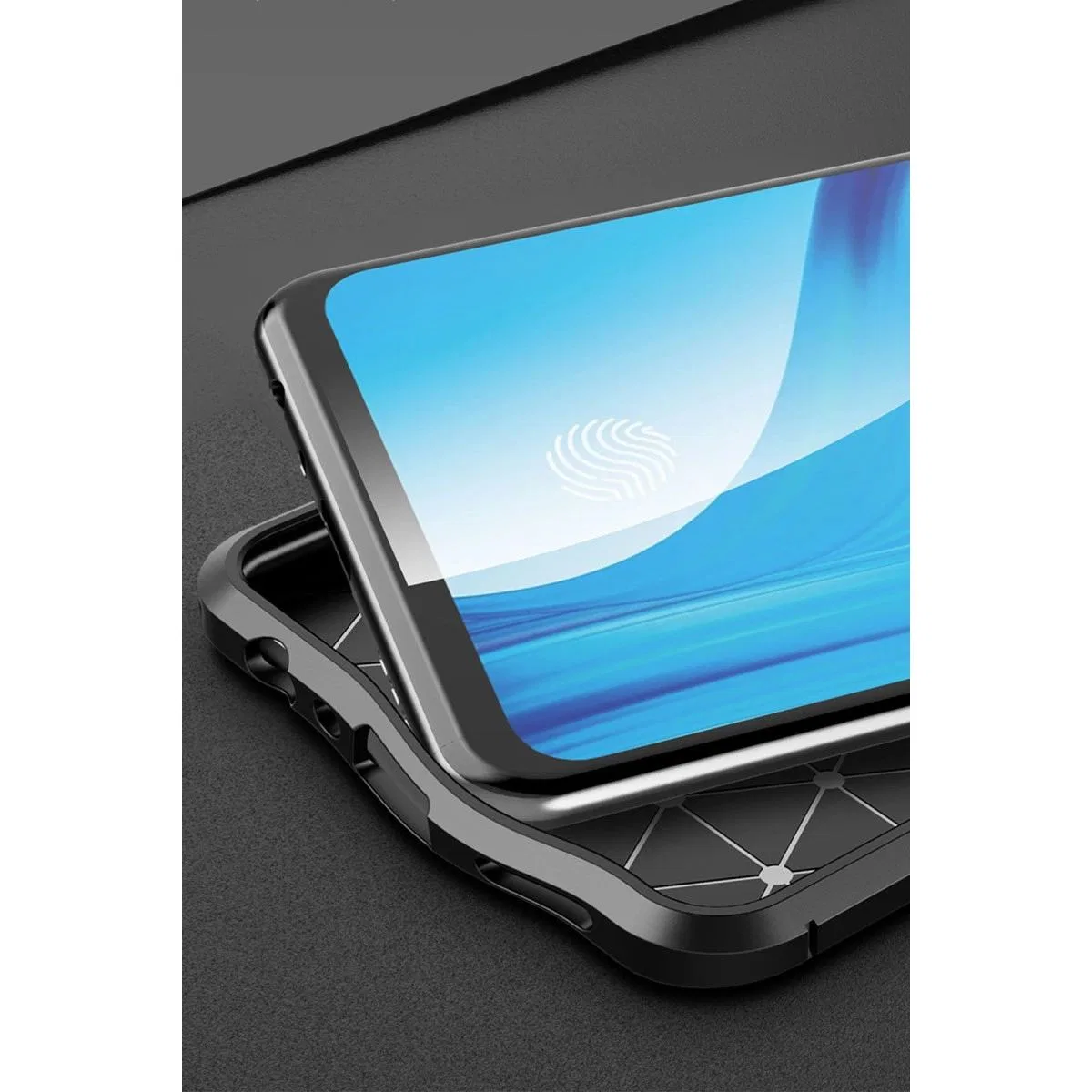 Oppo Reno 4 Lite Kılıf Auto Focus Kapak - Lacivert görsel 3