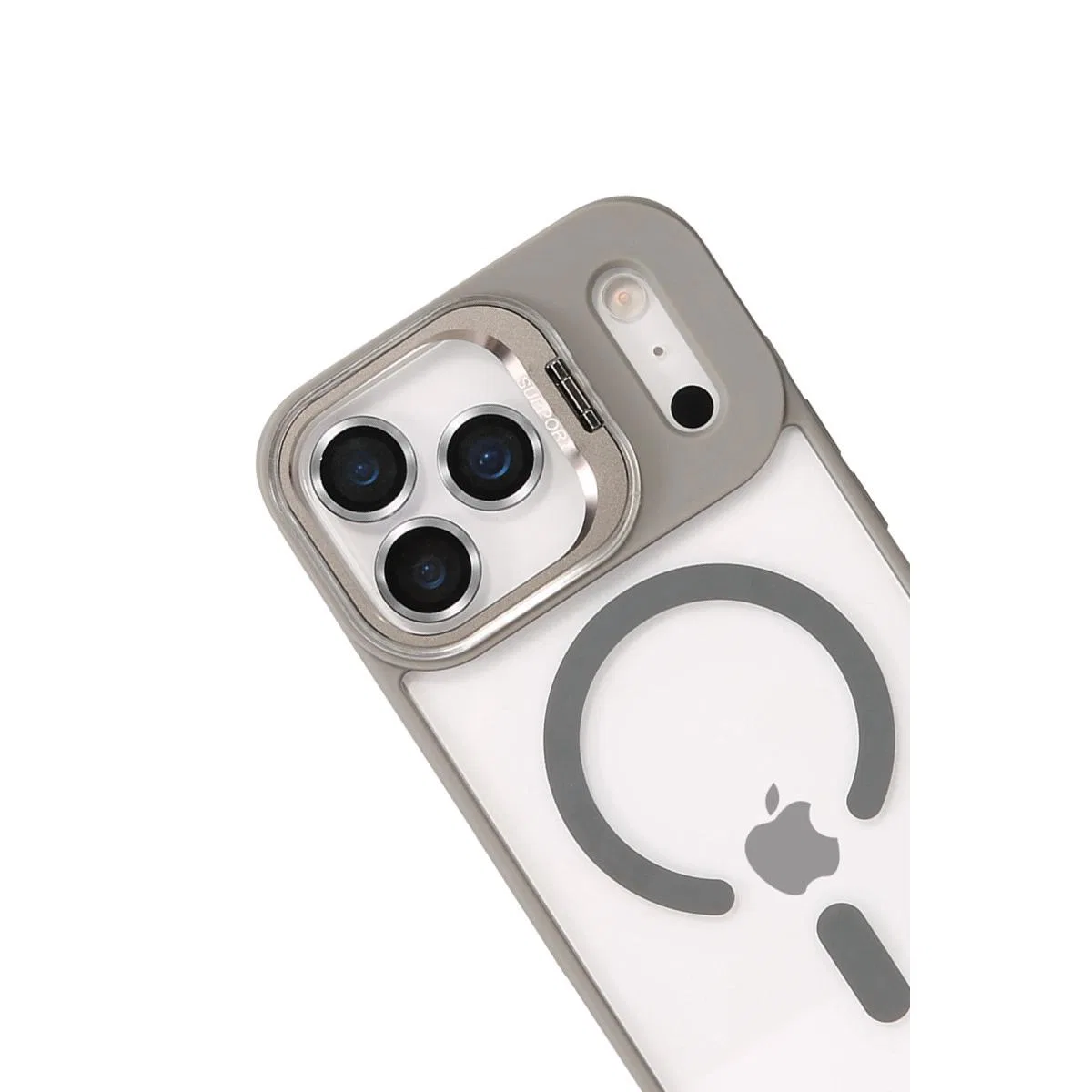 Joko Apple İphone 17 Pro Remim Lensli Magsafe Standlı Kapak - Titan Gri görsel 3