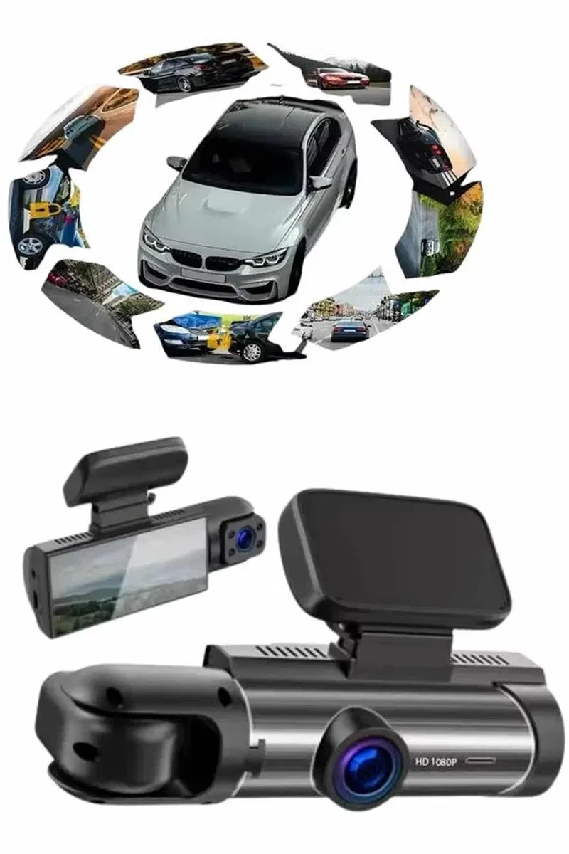 Araç Kamerası Dönebilen HD Kaliteli Video ve Fotoğraf Kaydedici görsel 4