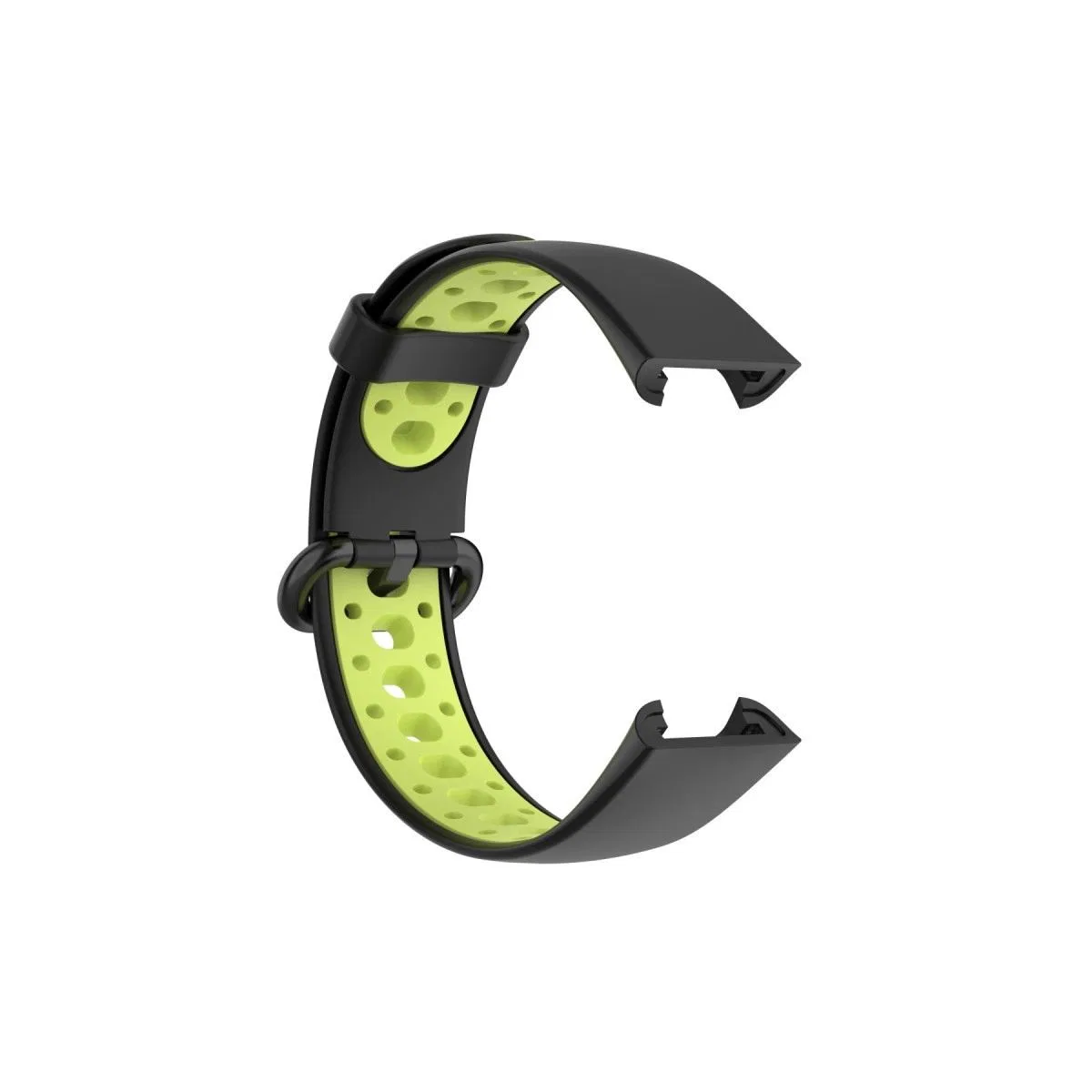 Xiaomi Redmi Watch 2 Spor Delikli Kordon - Siyah-yeşil görsel 4