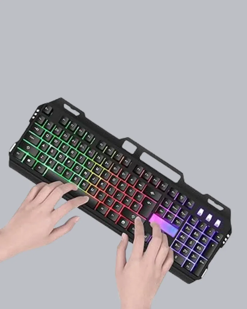 RGB Aydınlatmalı Klavye Mouse Seti – USB Bağlantılı, Türkçe Q, Ayarlanabilir DPI, Ergonomik Yapı görsel 3