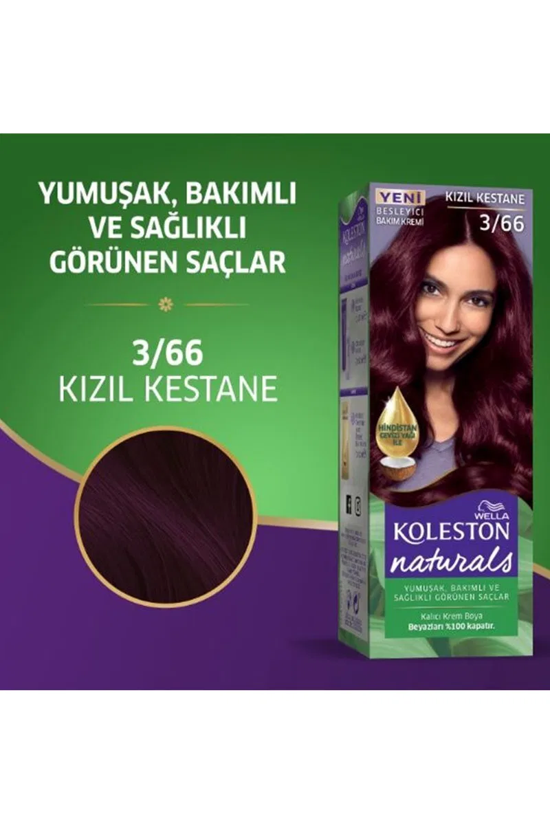 Naturals Saç Boyası Kızıl Kestane 3/66 görsel 2