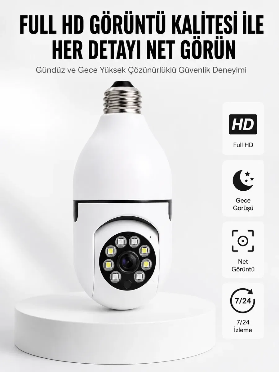 İki Yönlü Ses Destekli Full HD Akıllı Kamera Yeni Nesil