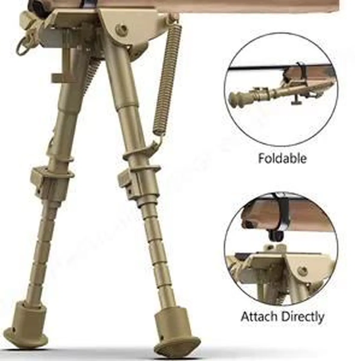 Üstün Metal Alaşım Yaylı Bipod Çatalayak görsel 4