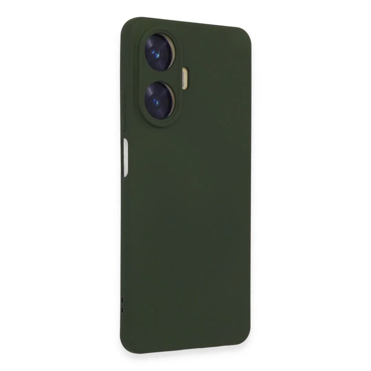 Realme C55 Kılıf Nano İçi Kadife Silikon - Koyu Yeşil