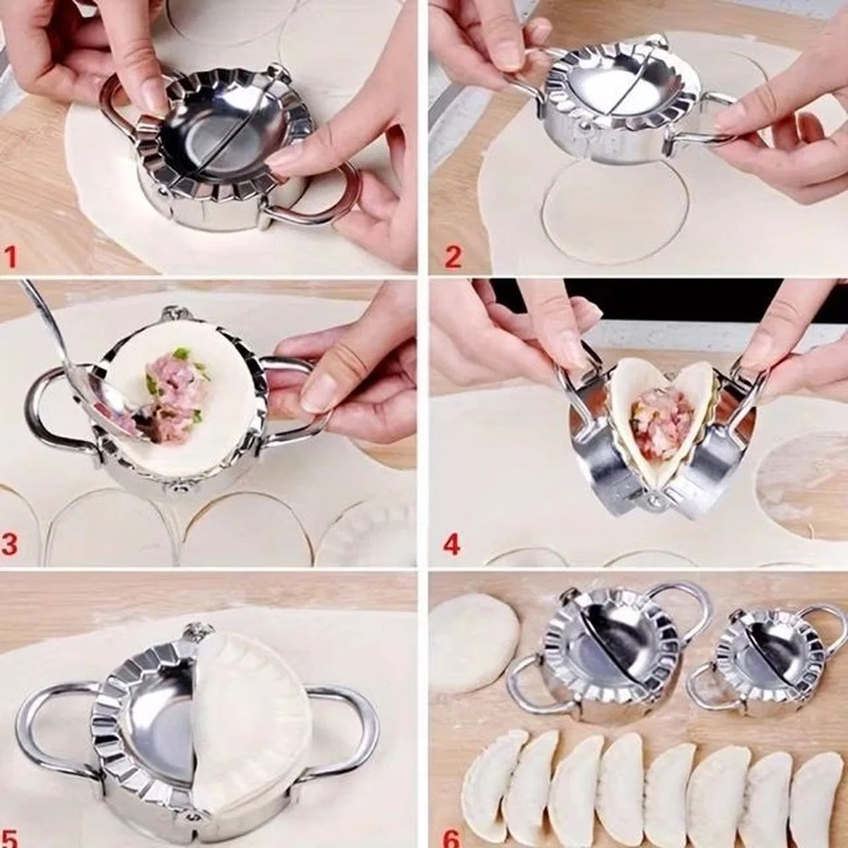 Pratik Hamur Kapatma Atı – Çiğ Börek, Mantı Ve Poğaça Kalıbı (7. 5 Cm) görsel 2