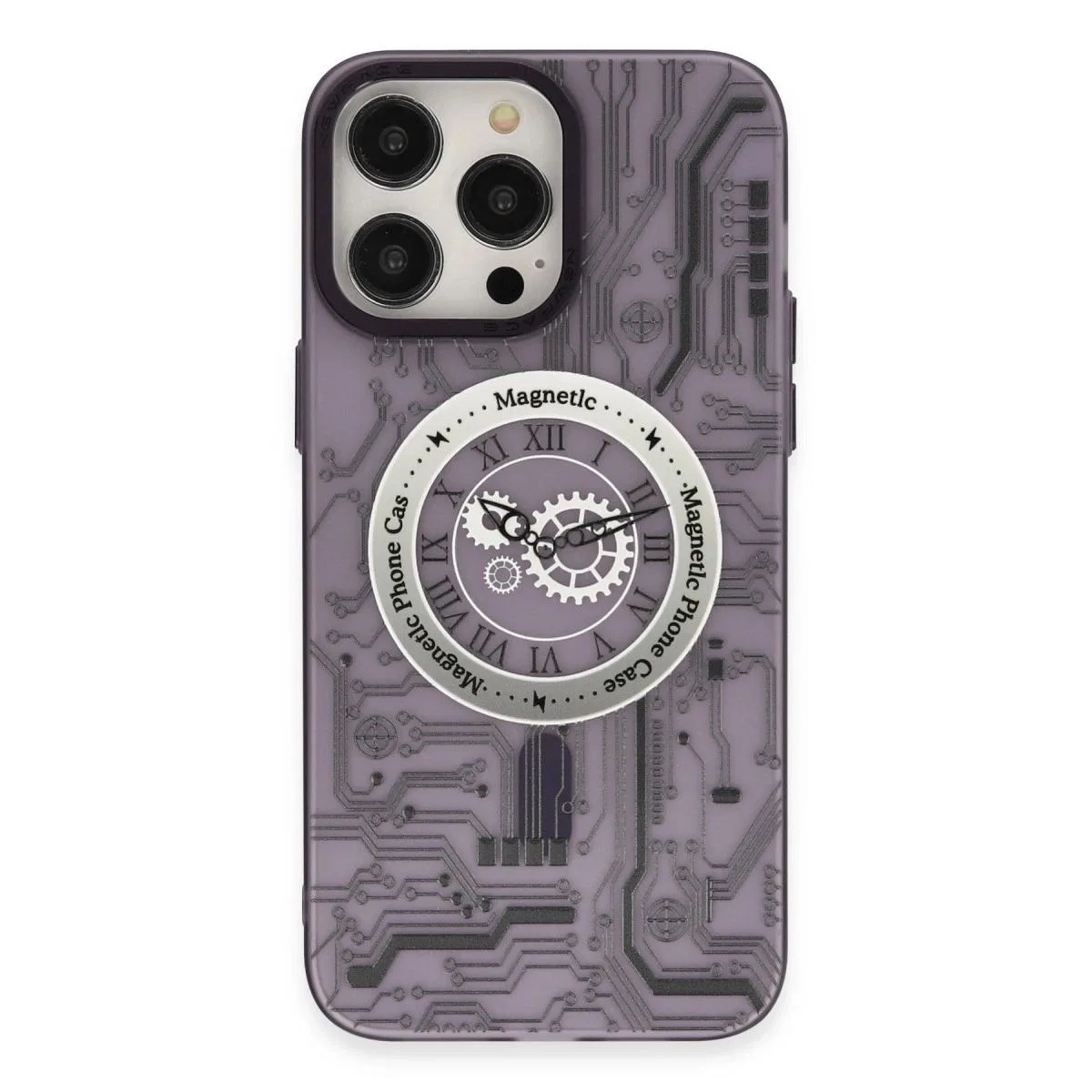 Apple İphone 14 Pro Kılıf Apollo Magneticsafe Desenli Kapak - Apollo Mor - 5 görsel 3