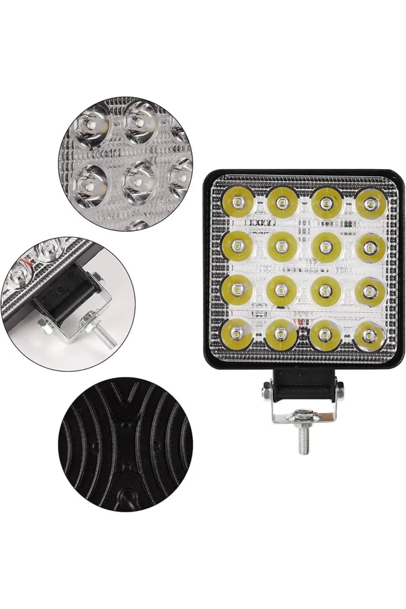 16 Ledli Çalışma Lambası Araç Görüş Lambası Oto Lamba görsel 2