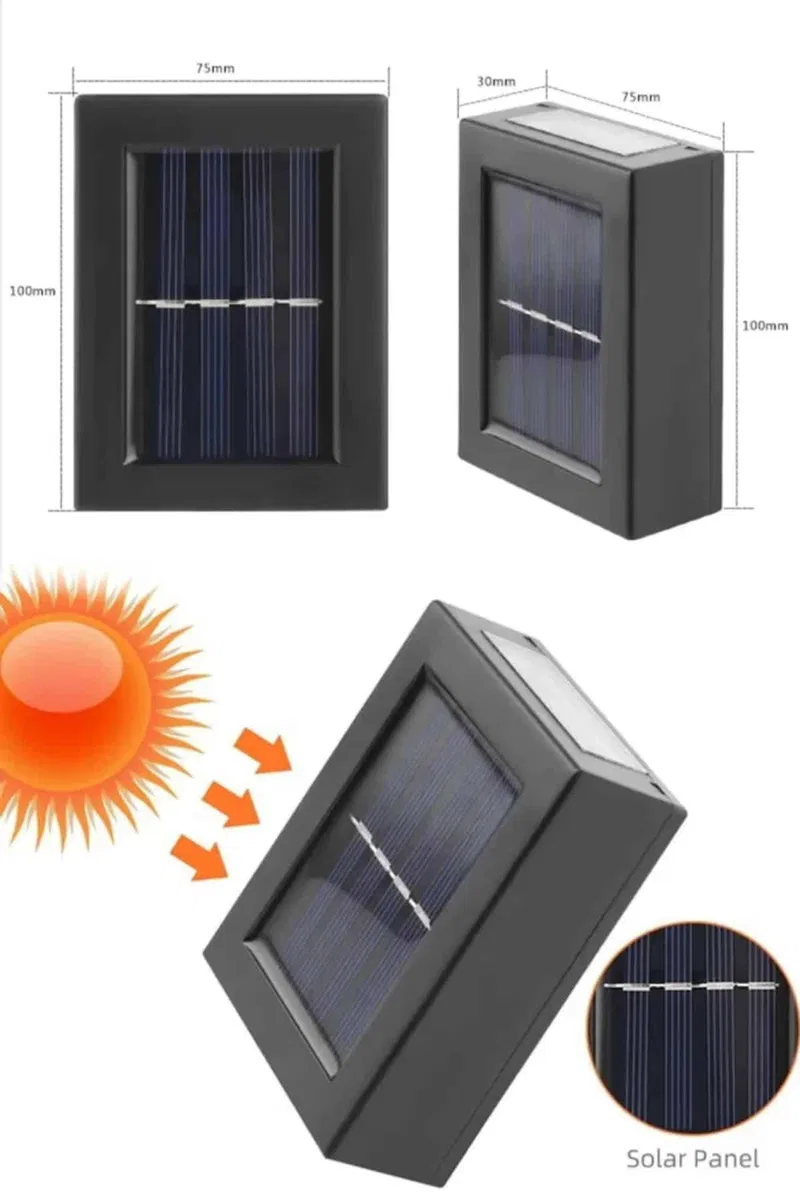Solar Güneş Enerjili Çift Taraflı Duvar Lambası Çift Taraflı Duvar Lamba Güneş Enerjili Yeni Nesil görsel 4