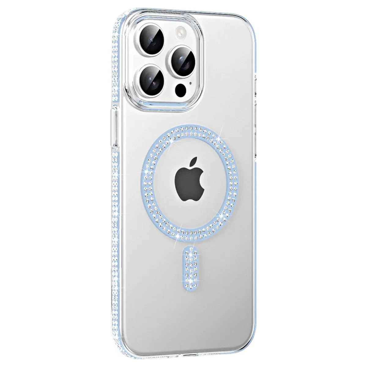 Joko Apple İphone 14 Pro Max Move Taşlı Magsafe Kapak - Mavi