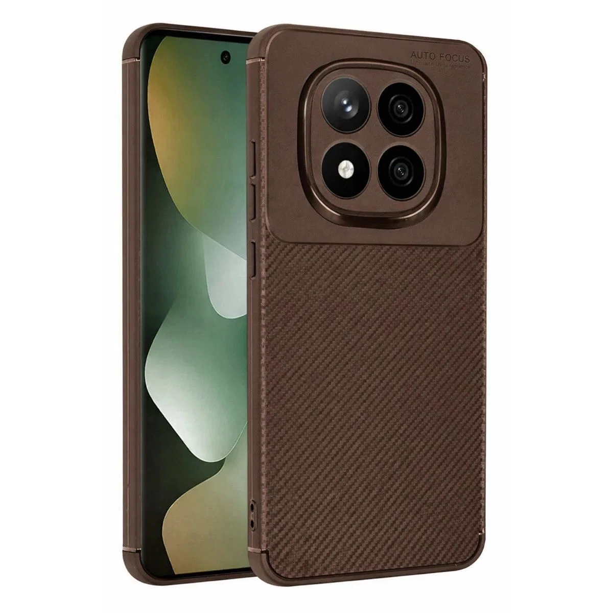 Xiaomi Redmi Note 15 Pro 5g Auto Focus Karbon Kapak - Kahverengi