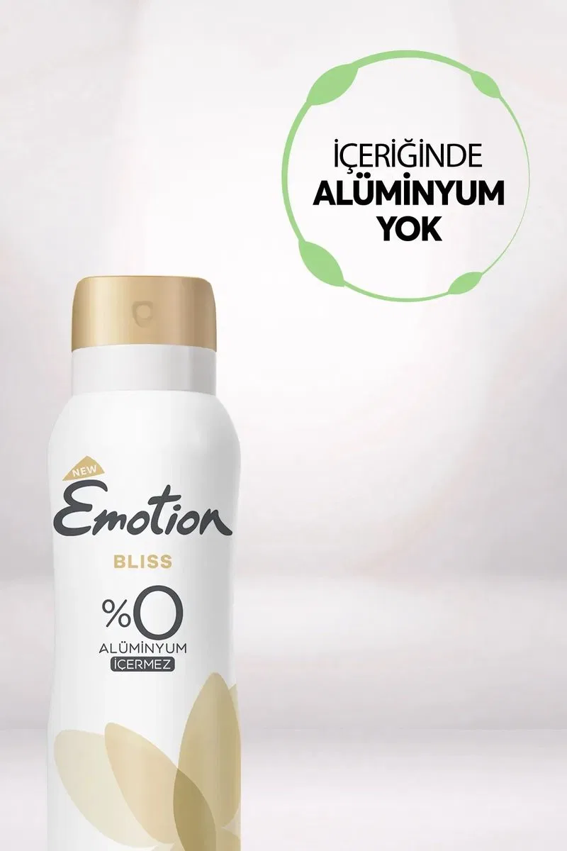2 Adet Emotion Bliss Kadın Vegan Deodorant 150 Ml Hızlı Kurur, Leke Bırakmaz görsel 3
