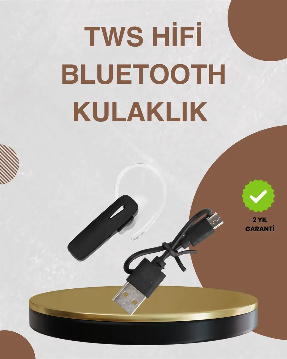 Kablosuz Bluetooth 4. 1 Tekli Kulaklık | DSP Mikrofon ve HiFi Ses