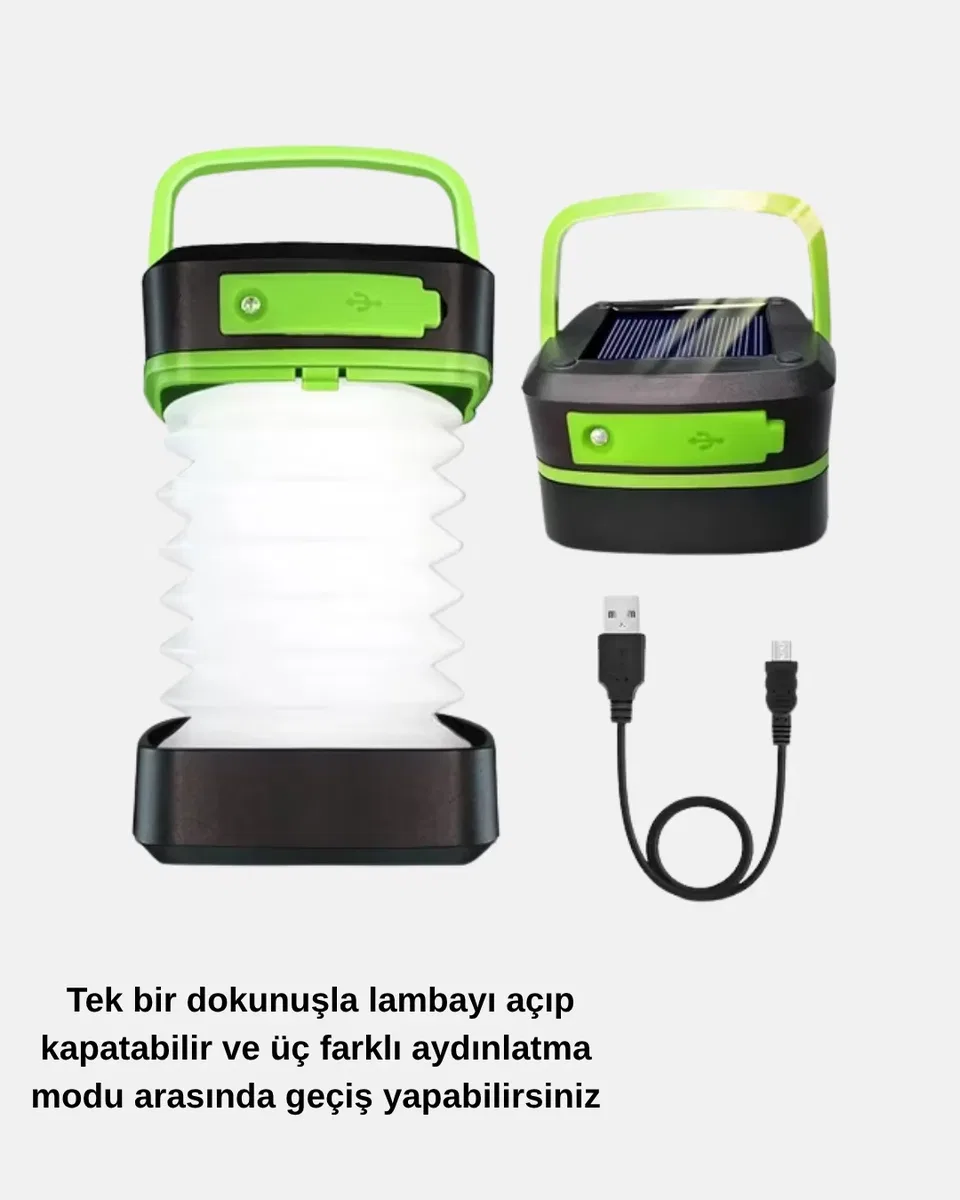 Taşınabilir Şarjlı LED Lamba – Dokunmatik Kontrol, Üç Kademeli Işık ve Uzun Ömürlü Pil Performansı görsel 4