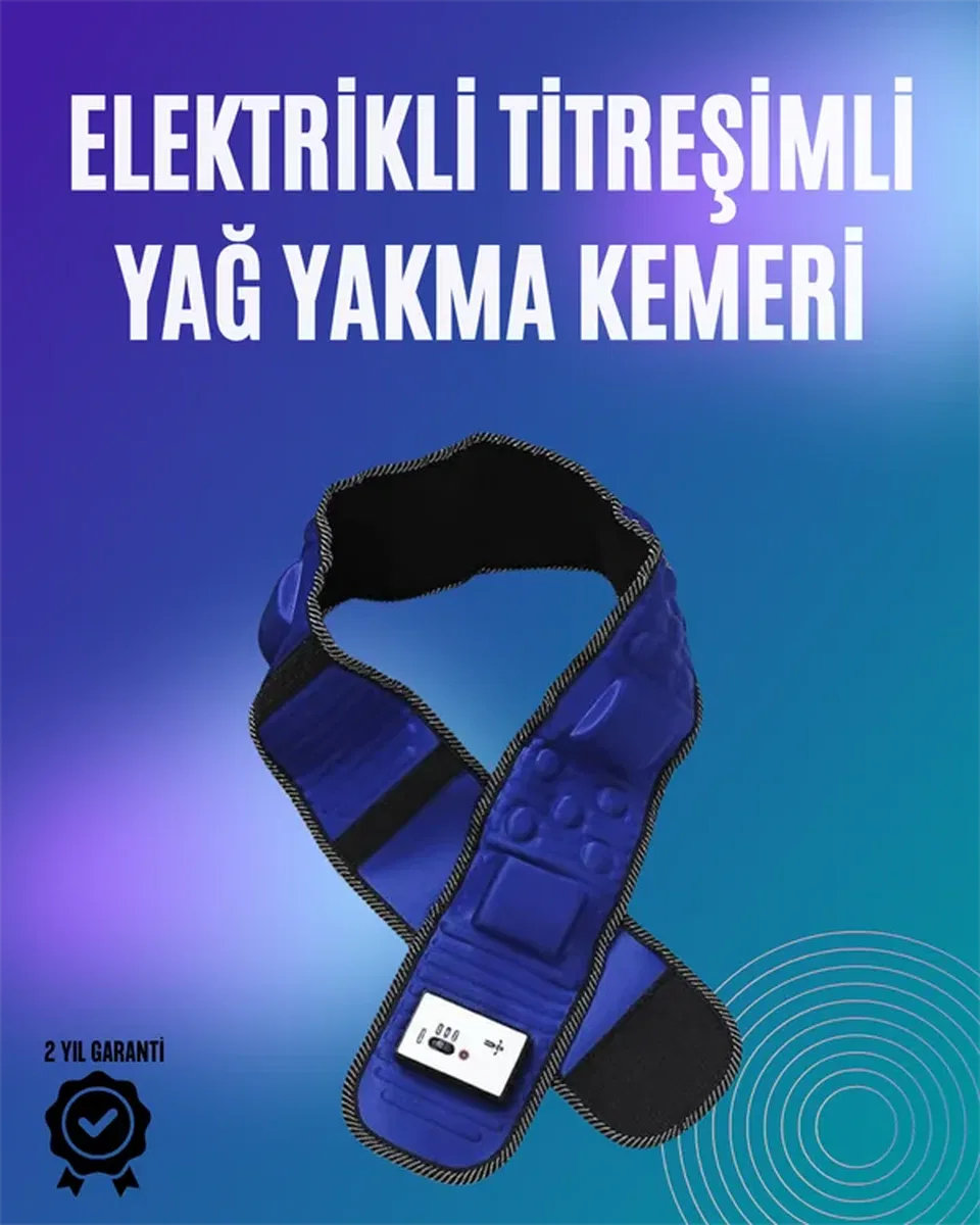 Elektrikli Titreşimli Yağ Yakma Kemeri – Masaj ve Kilo Kaybı İçin İdeal görsel 2