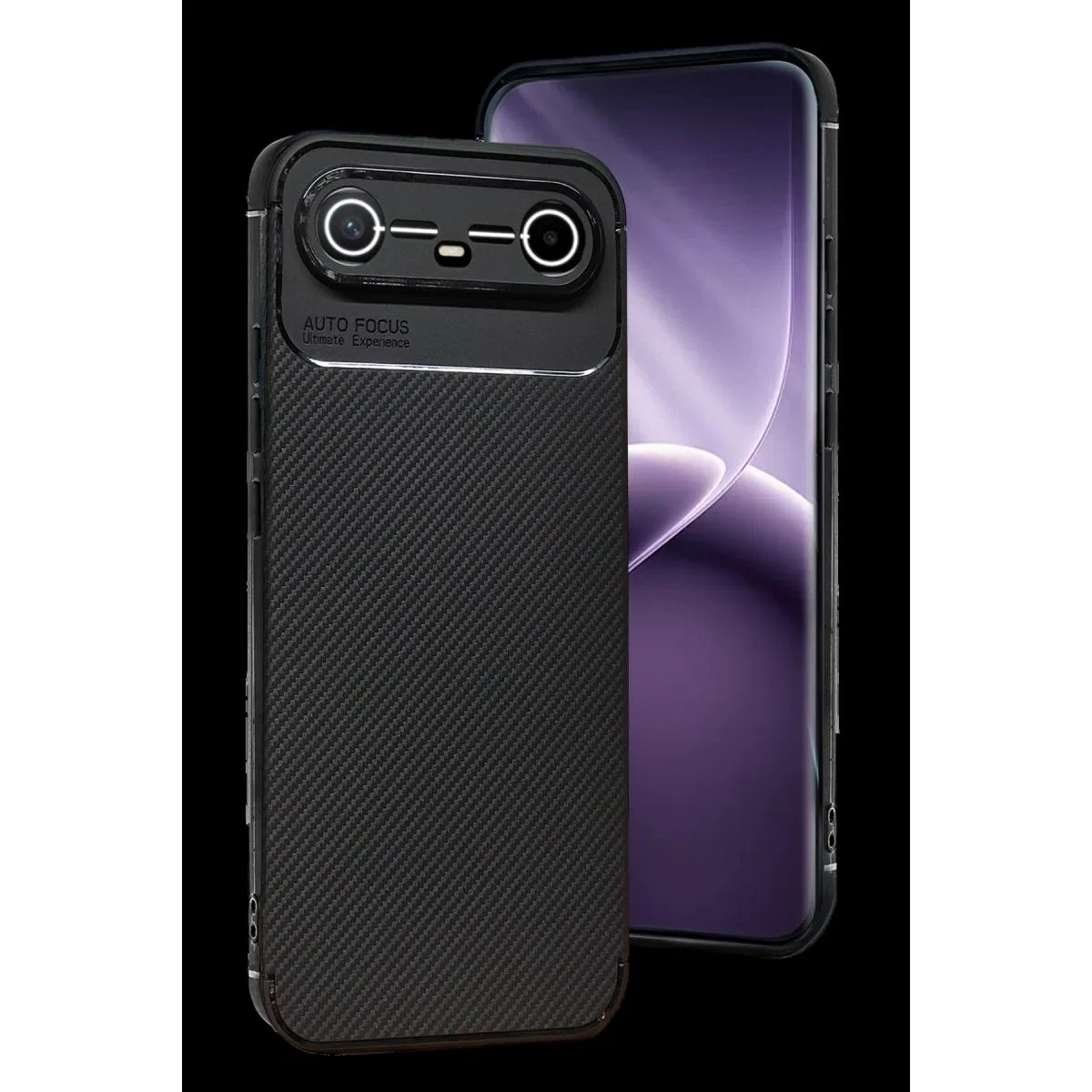 Tecno Spark Slim 5g Auto Focus Karbon Kapak - Siyah
