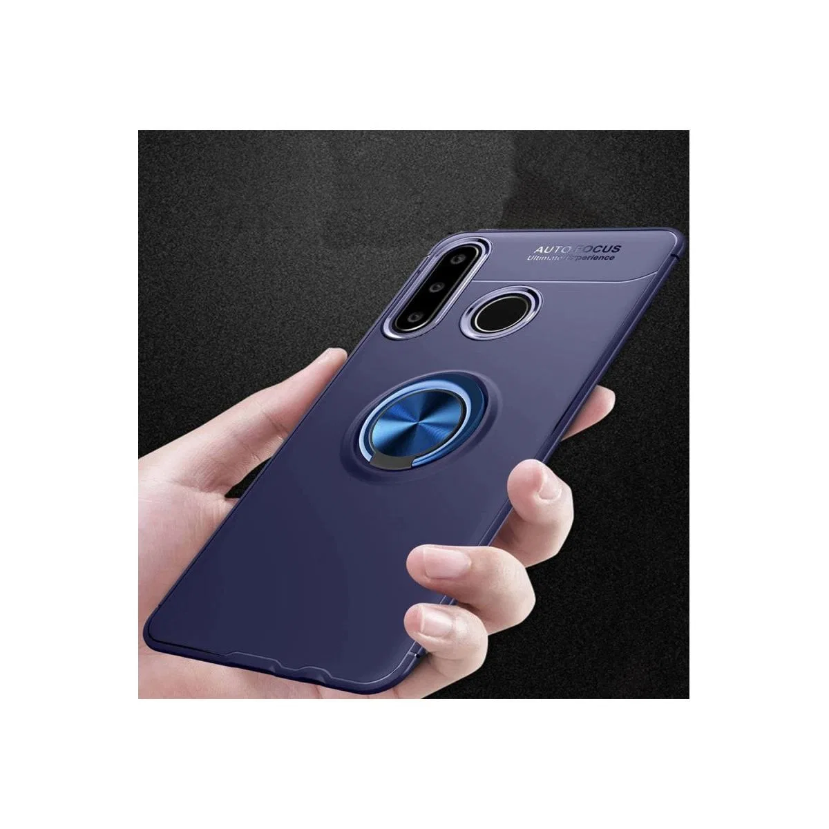 Huawei Y6p Kılıf Range Yüzüklü Silikon - Mavi görsel 2