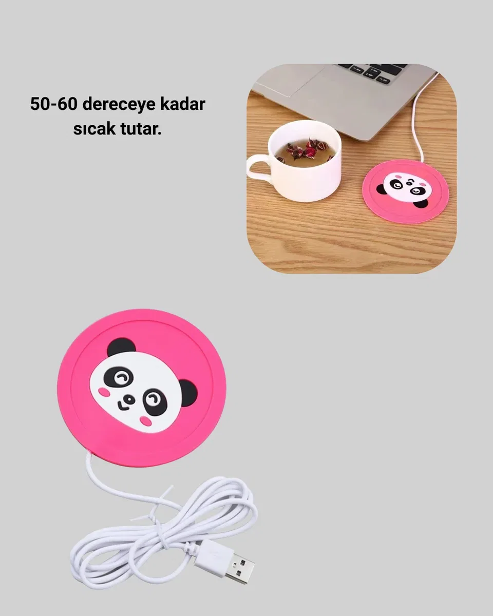 USB BARDAK ISITICI PANDA görsel 3