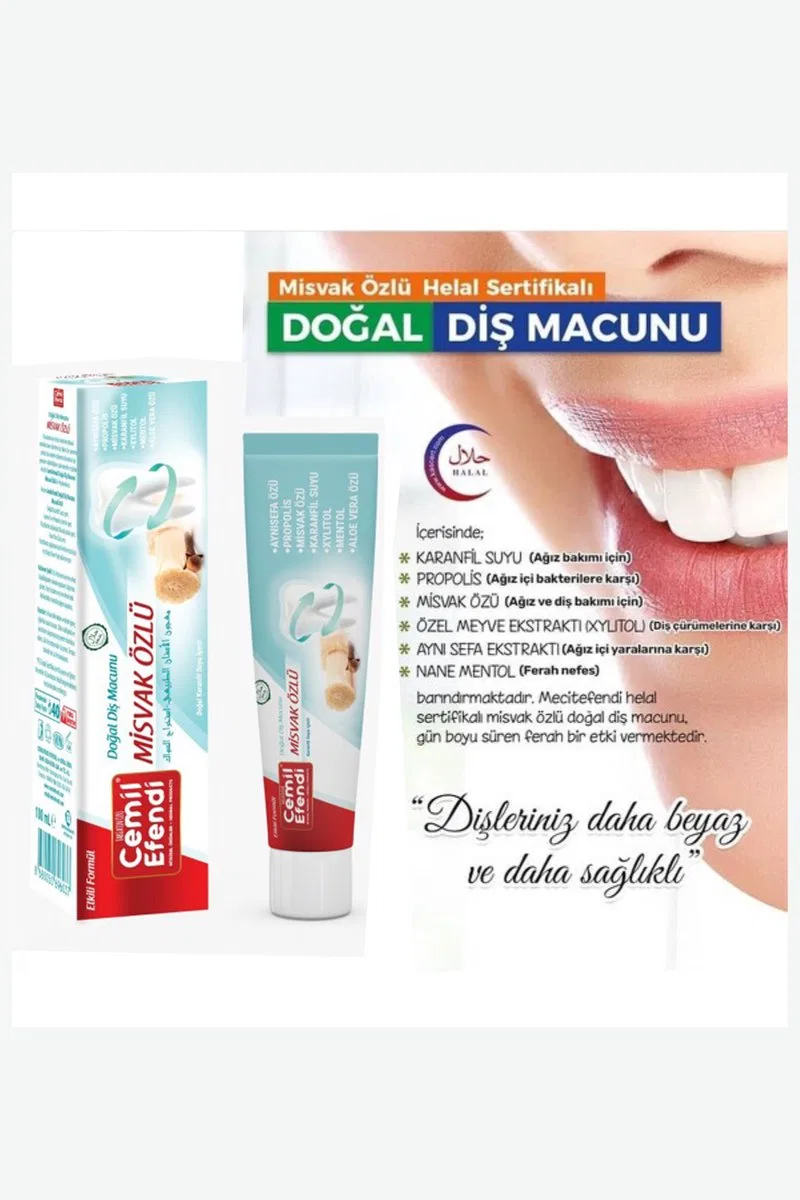 3 Adet Misvak Özlü Karanfil Sulu Diş Macunu 100 Ml görsel 4