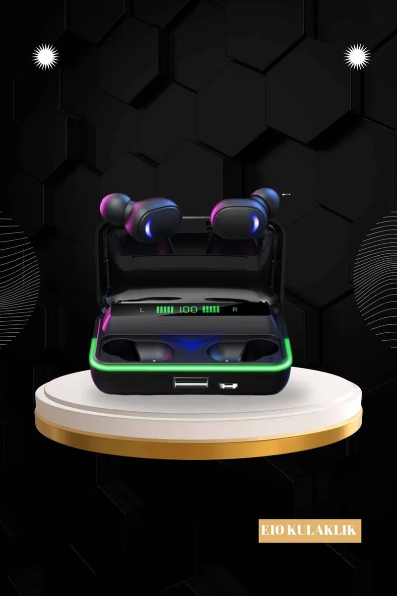 Powerbank Bluetooth Kulaklık Ve Akıllı Saat 7 Kordonlu Metal Kordon Plastik Kordon görsel 3