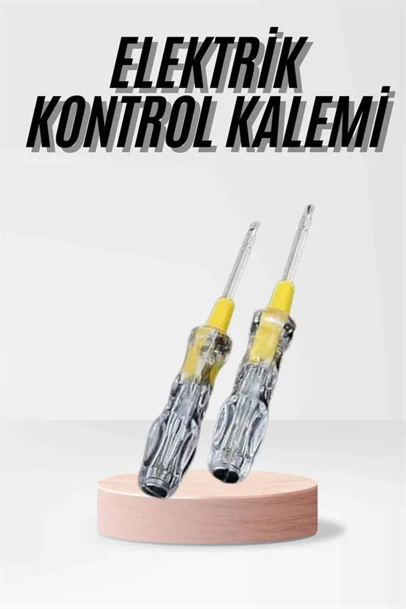 Kontrol Kalemi Çift Başlıklı Şeffaf Elektrik Testi Değişken Uçlu görsel 3