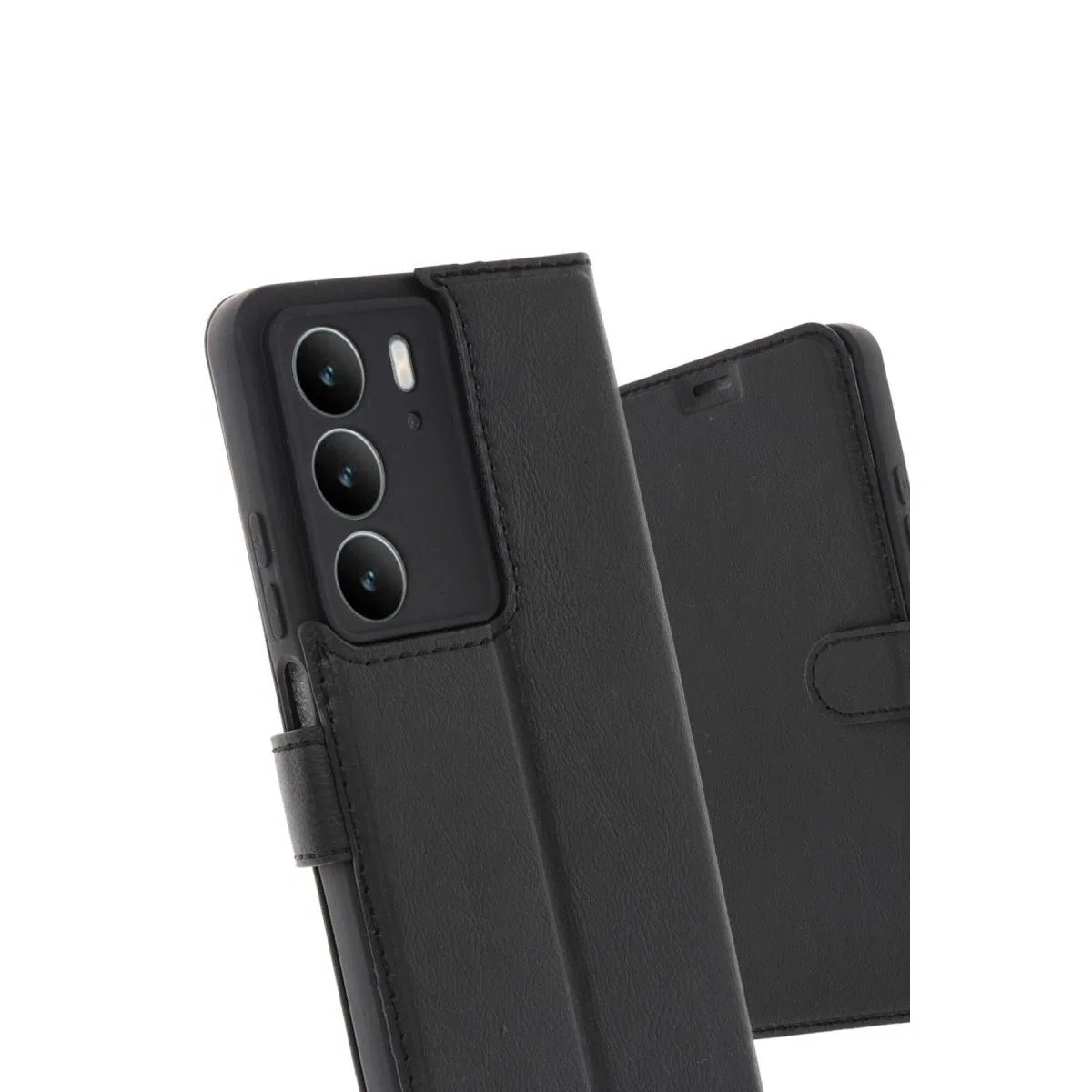 Realme C75 4g Trend S Plus Kapaklı Kılıf - Siyah görsel 2