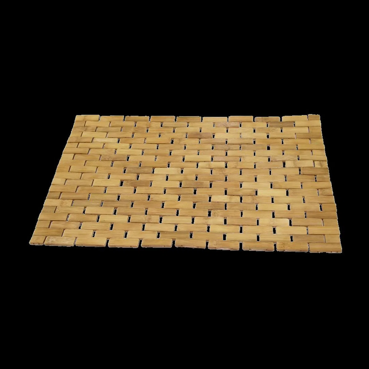 Bambu Ahşap Kaymaz Banyo Paspası 42x62 cm görsel 2
