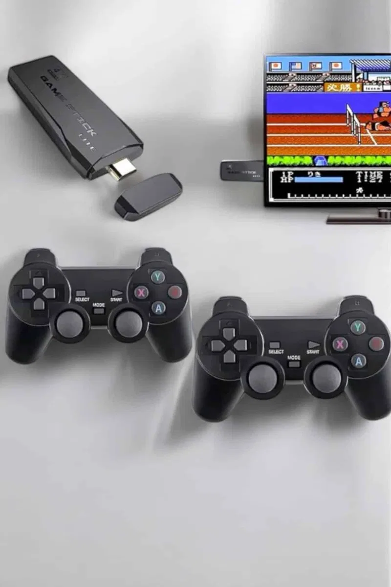 Atari Oyun Konsolu 2000 Oyunlu Game Stick 2. 4G Wireless görsel 4