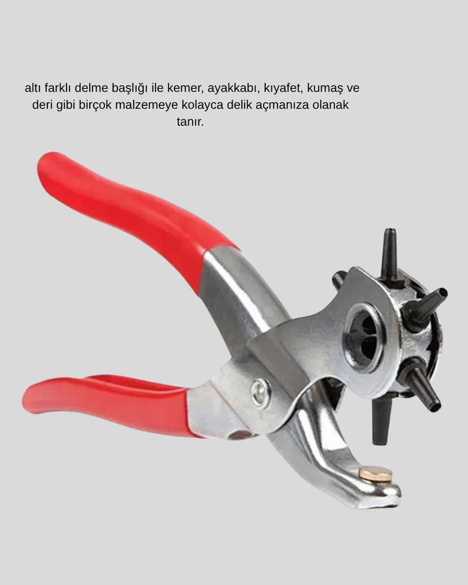 Delme Pensesi 6 Başlıklı Çok Amaçlı Paslanmaz Çelik Ergonomik görsel 2