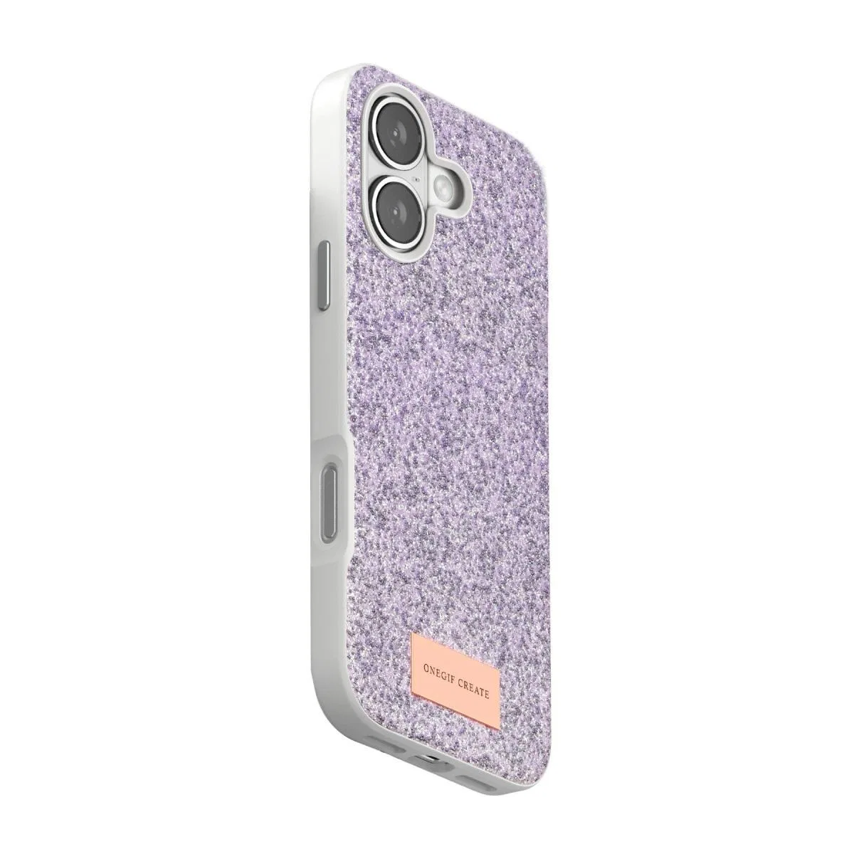 Onegif Apple İphone 17 Bright Simli Kapak - Lila görsel 3