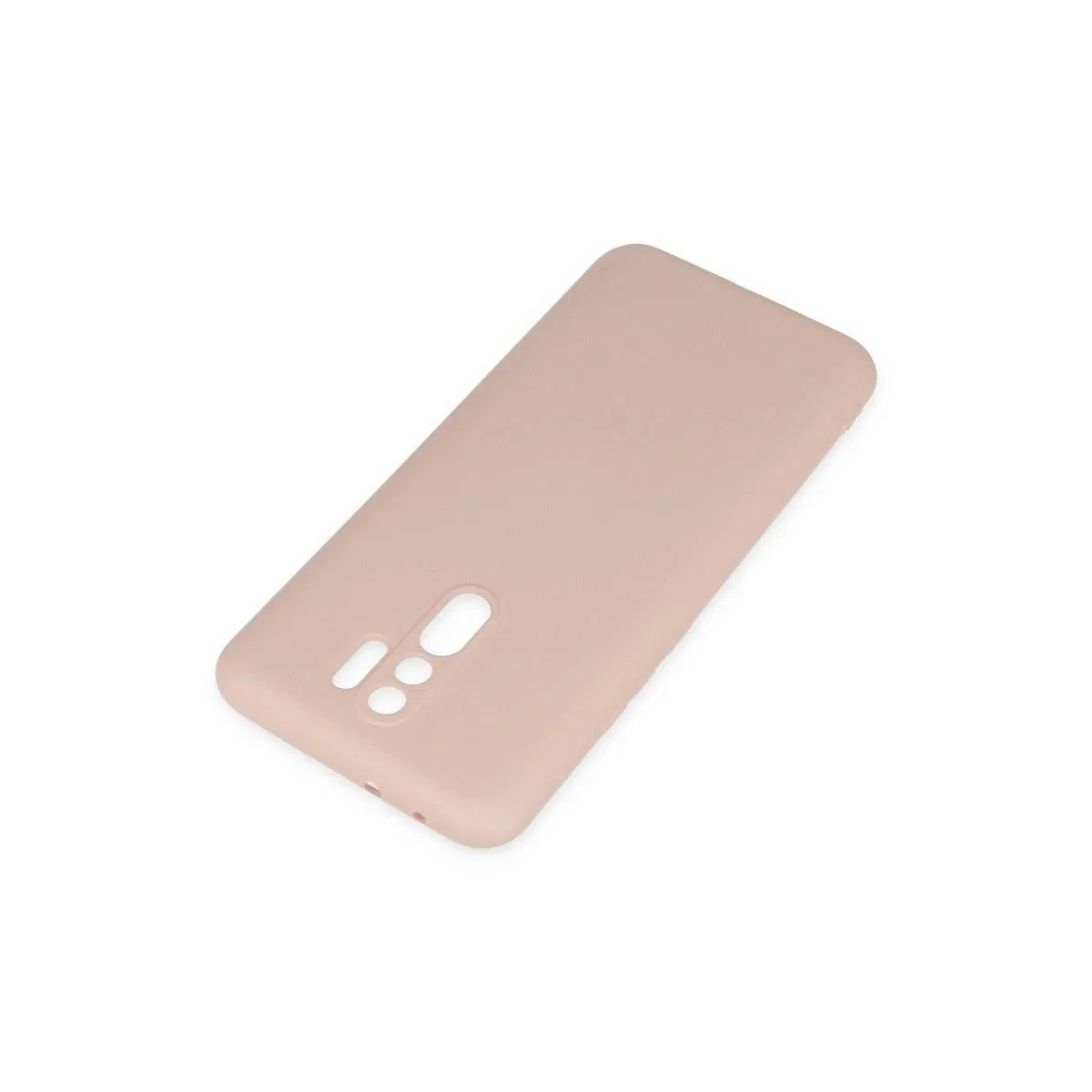 Xiaomi Redmi 9 Kılıf Nano İçi Kadife Silikon - Pudra görsel 3