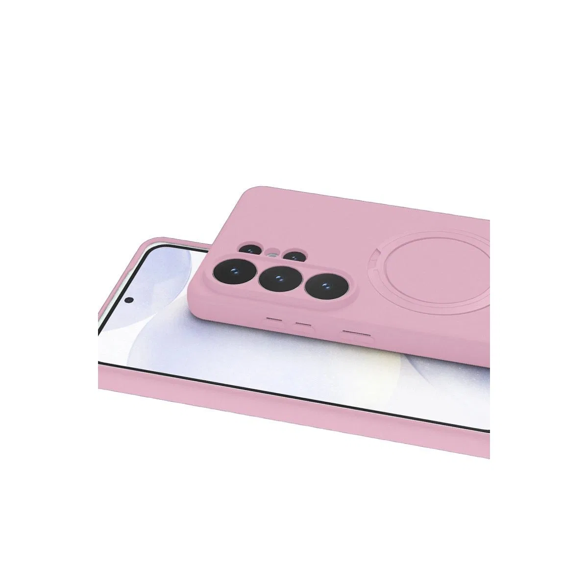 Samsung Galaxy S26 Ultra Regal Magsafe Standlı Kapak - Açık Pembe görsel 3