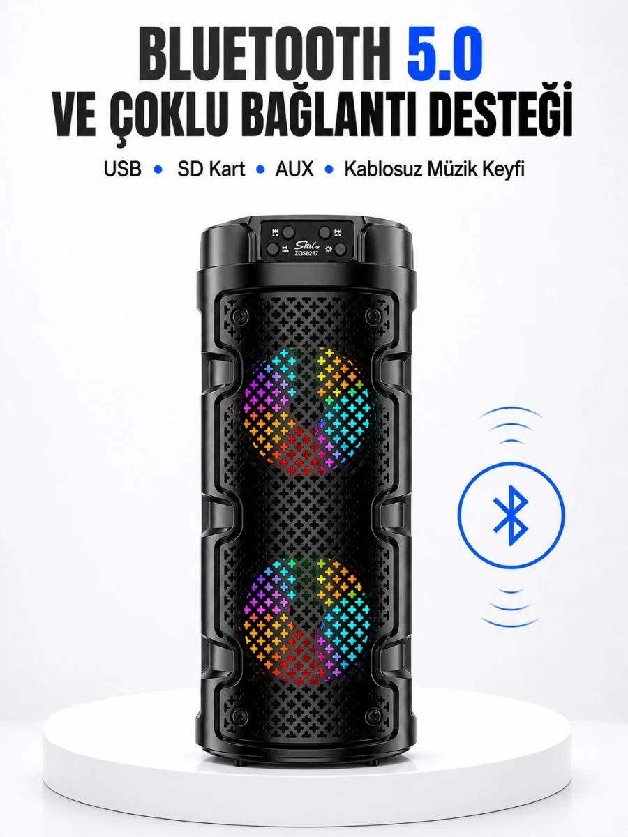 Kompakt Ve Şık Tasarımlı Taşınabilir Hoparlör Yeni Nesil