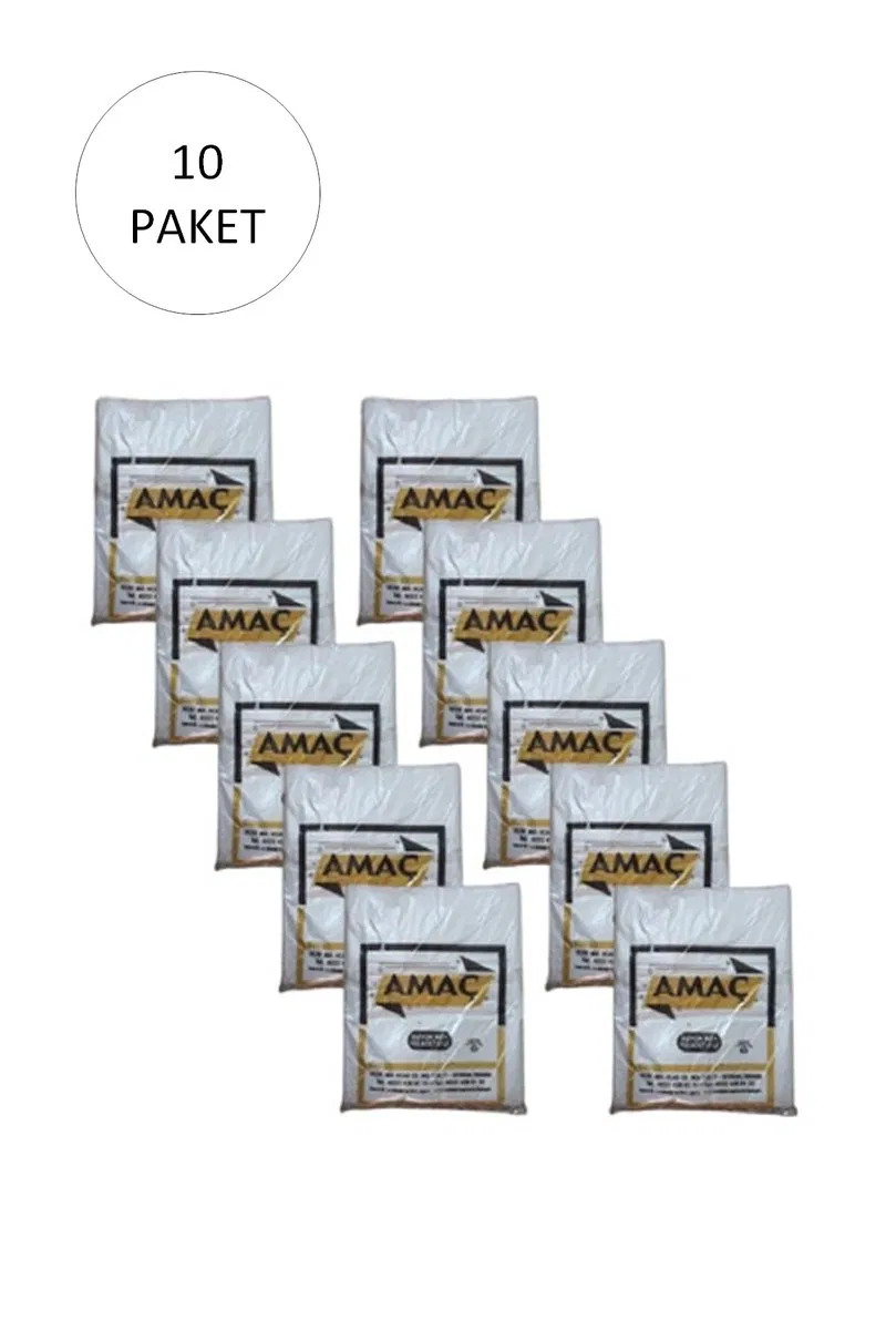Şeffaf Hışır Atlet Poşet Büyük Boy 29x52 Cm 650 Gr (10 Paket-Takriben 1, 500 Adet)