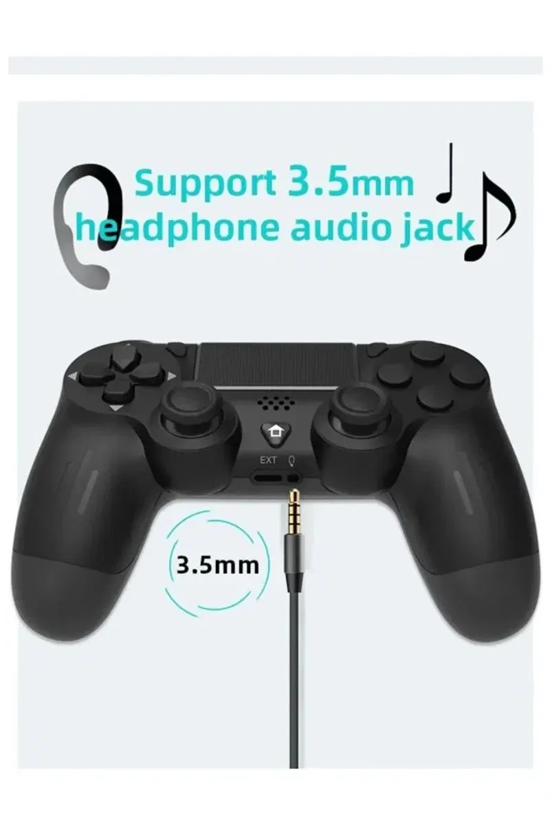 Ps4 Kol Wireless Bt Kablosuz Oyun Kolu Ps4 Joystick Tablet Telefon Pc Uyumlu Titreşimli Oyun Kolu görsel 3