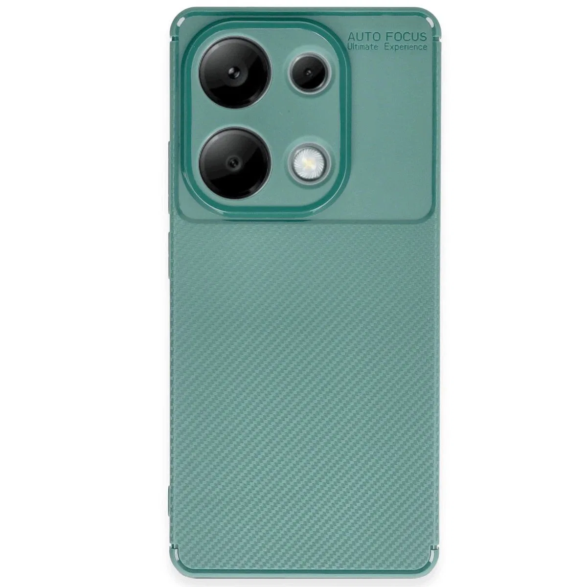 Xiaomi Redmi Note 13 Pro 4g Kılıf Auto Focus Karbon Kapak - Koyu Yeşil görsel 4