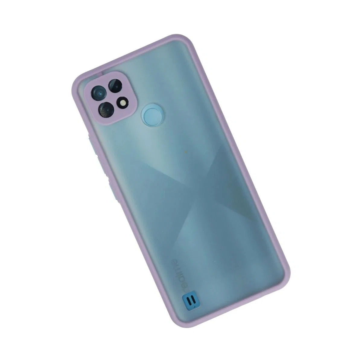 Realme C21 Kılıf Montreal Silikon Kapak - Mor görsel 2