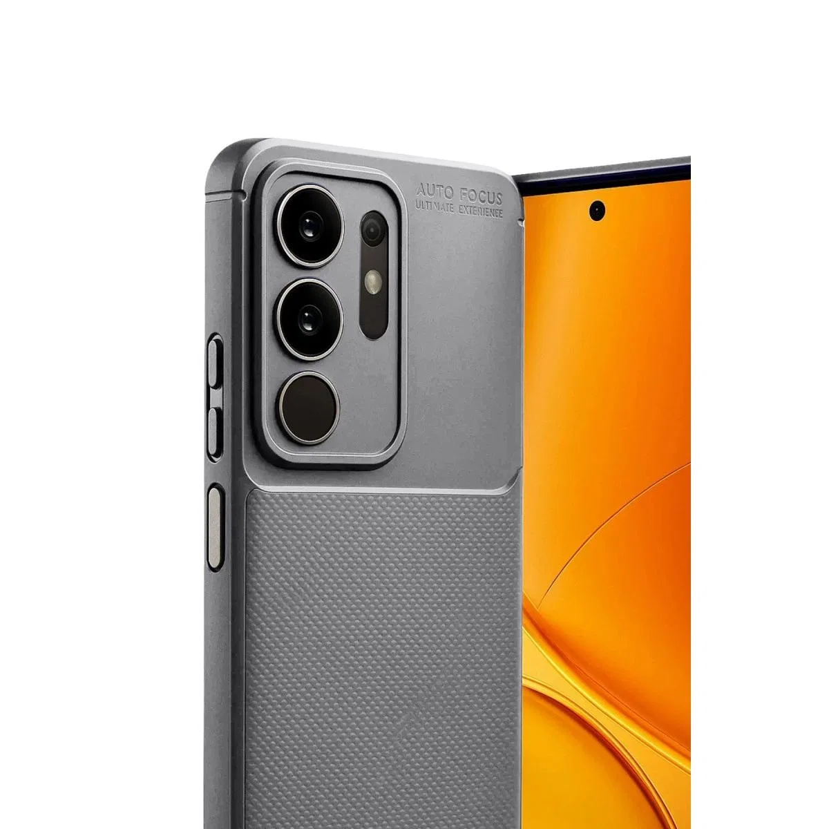 Vivo Y29 4g Auto Focus Karbon Kapak - Gri görsel 3