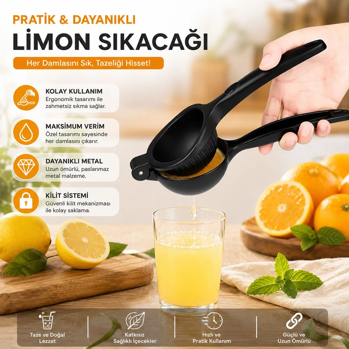 Metal Limon Sıkacağı - Ekonomik görsel 3