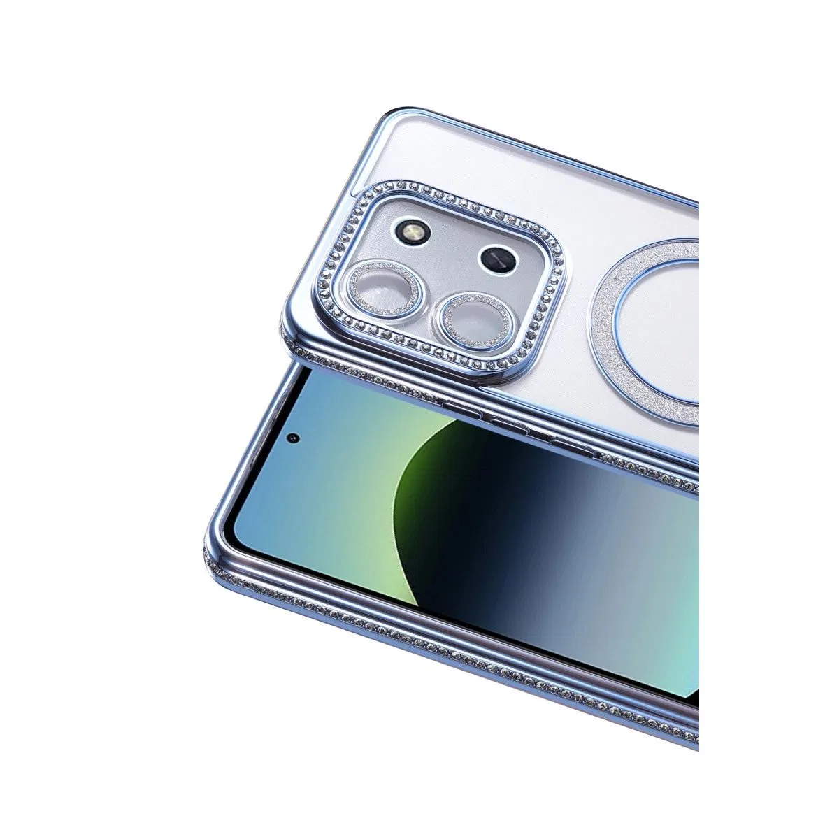 Xiaomi Redmi 15c 4g Joke Simli Magneticsafe Kılıf - Mavi görsel 2