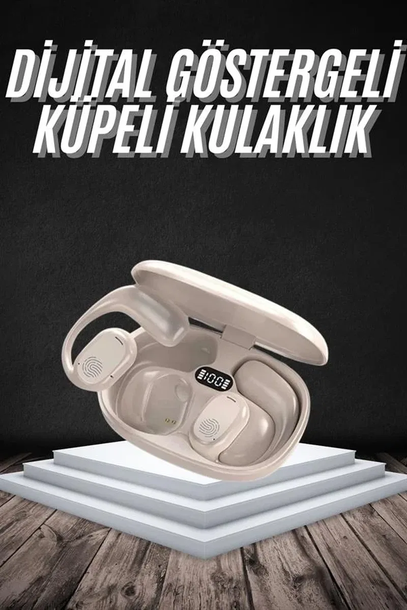 Android ve İOS Uyumlu Bluetooth Küpe Kulaklık Bluetooth Kulaklık Kablosuz görsel 2
