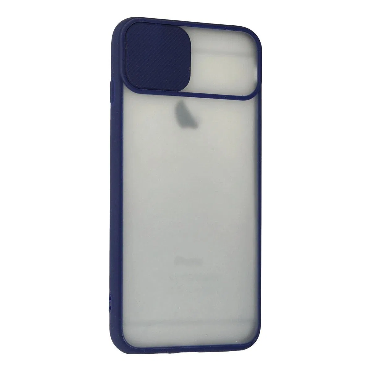 Apple İphone 6 Plus Kılıf Palm Buzlu Kamera Sürgülü Silikon - Lacivert görsel 3