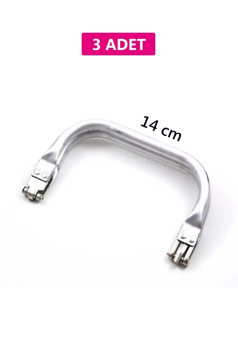 Gizli Metal Çanta Bursu – 3 Adet - 14 cm - Metal Çanta Aparatı Çanta Aksesuarı