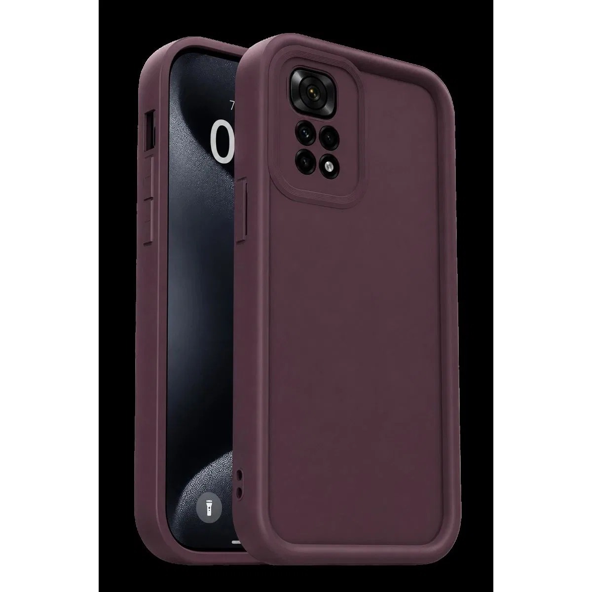 Xiaomi Redmi 10 2022 Kılıf Viera Silikon - Mürdüm