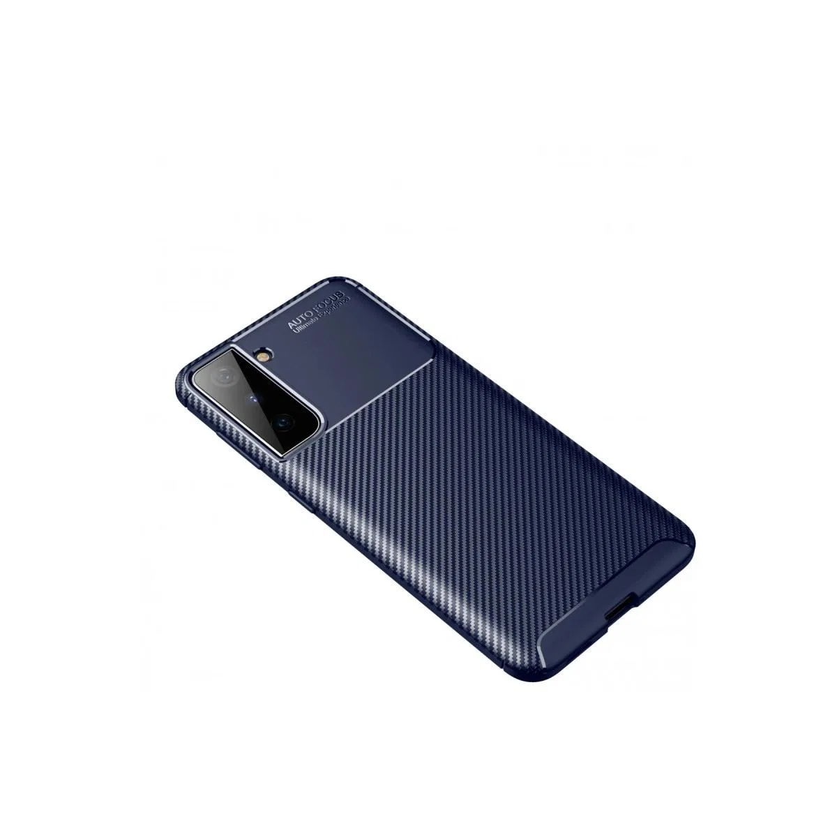 Samsung Galaxy S21 Plus Kılıf Auto Focus Karbon Kapak - Lacivert görsel 2