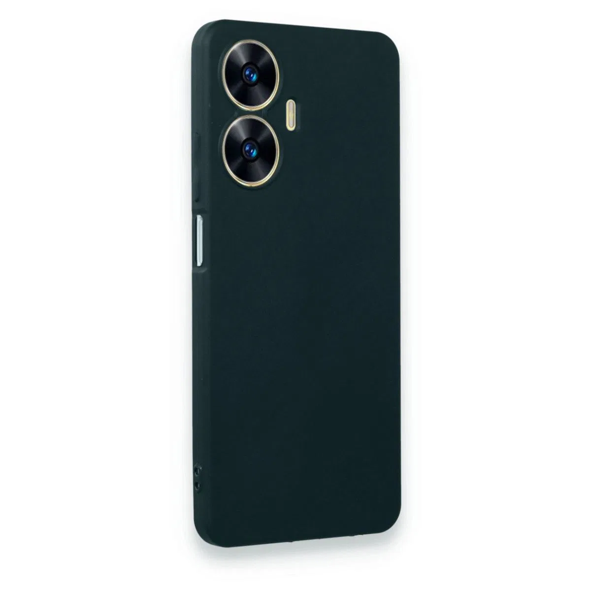 Realme C55 Kılıf First Silikon - Koyu Yeşil görsel 2