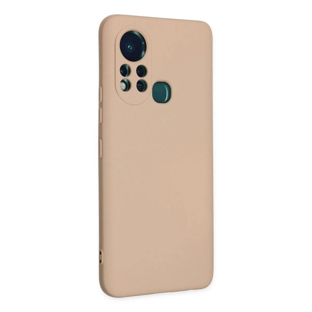 İnfinix Hot 11s Kılıf Nano İçi Kadife Silikon - Pudra görsel 2