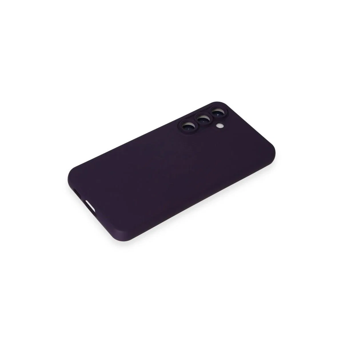 Samsung Galaxy S24 Kılıf Nano İçi Kadife Silikon - Mor görsel 4